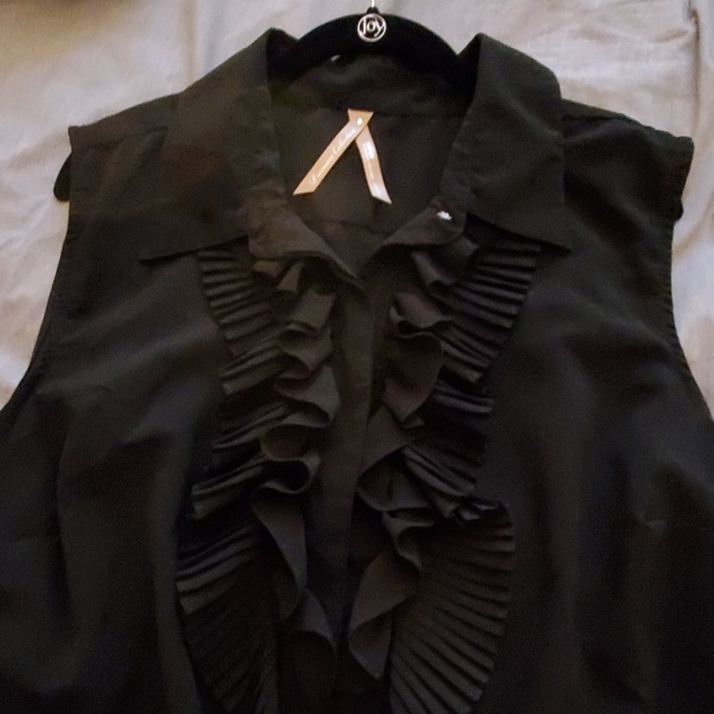 Euc Sleevless Button Down Blouse - image 3